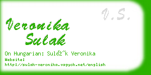 veronika sulak business card